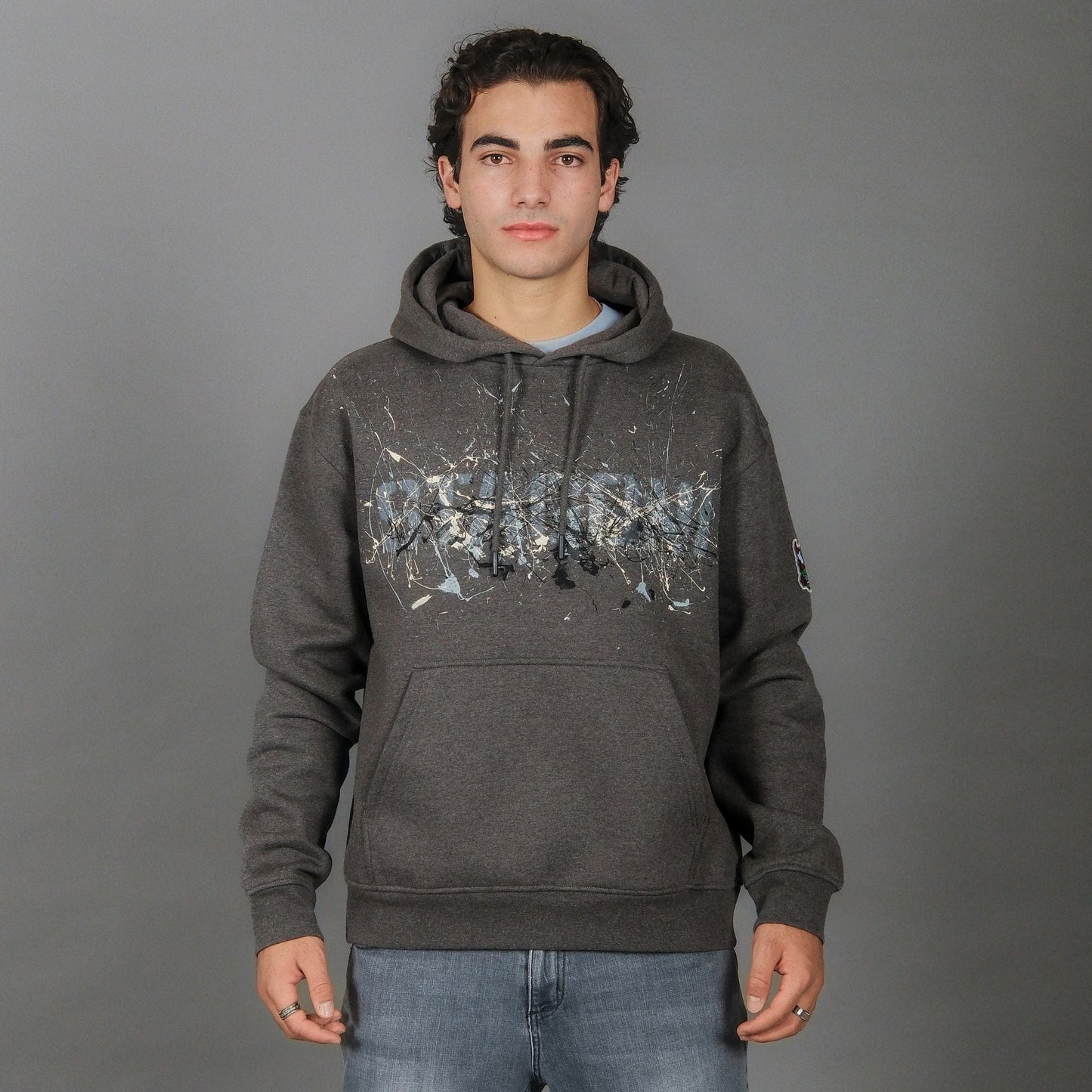 Tag Hoodie - Charcoal Grey Melange