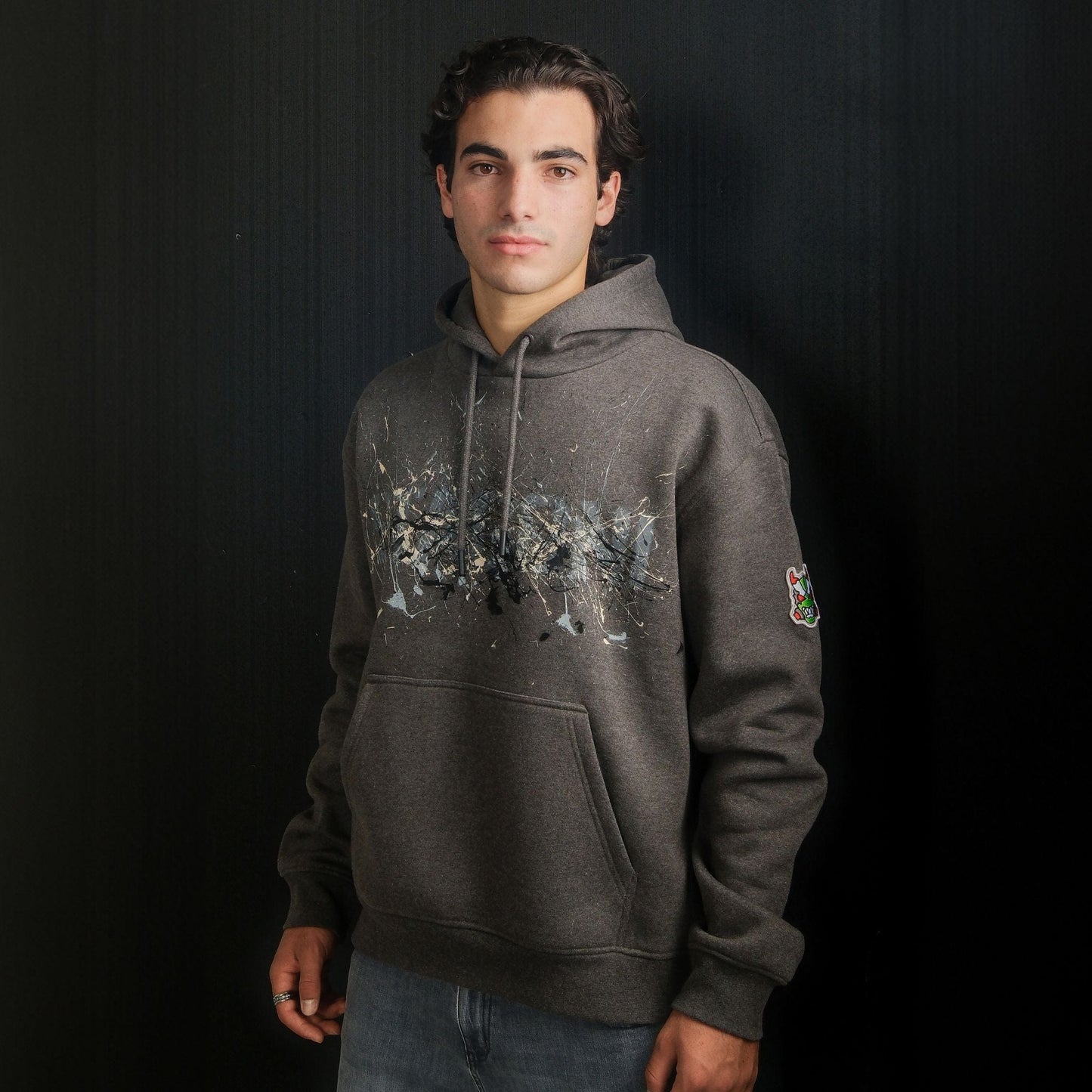 Tag Hoodie - Charcoal Grey Melange